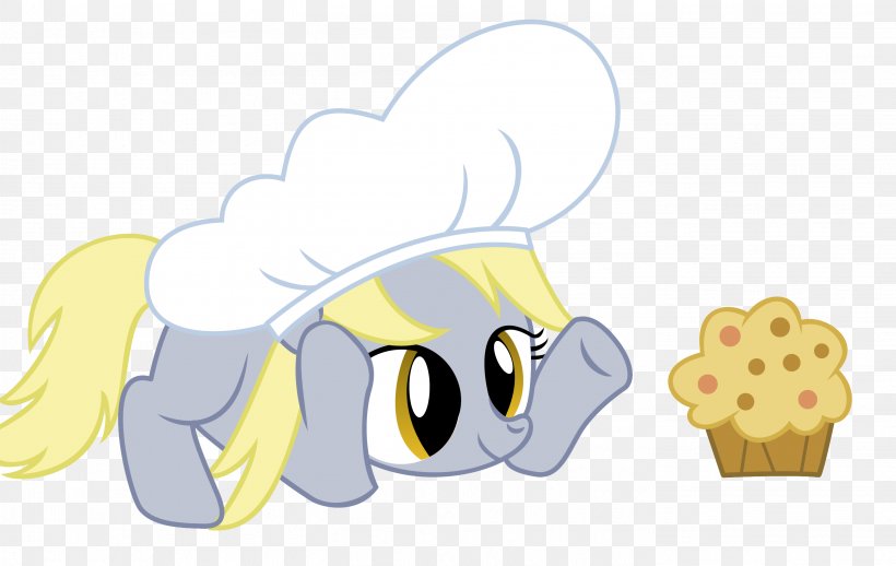 Derpy Hooves Muffin My Little Pony Cupcake, PNG, 2813x1778px, Watercolor, Cartoon, Flower, Frame, Heart Download Free