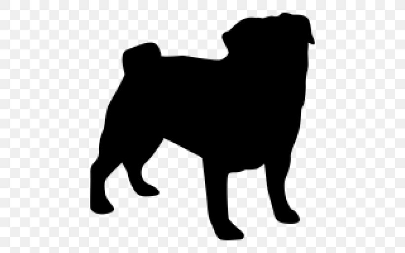 Pug Puppy Dog Breed Companion Dog Bichon Frise, PNG, 512x512px, Pug, Bichon, Bichon Frise, Black, Black And White Download Free