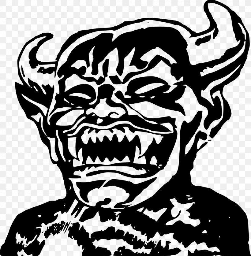 Devil Smiley Clip Art, PNG, 1253x1280px, Devil, Art, Black And White, Demon, Drawing Download Free