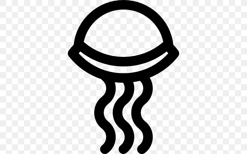 Jellyfish Clip Art, PNG, 512x512px, Jellyfish, Aquatic Animal, Artwork, Black And White, Symbol Download Free