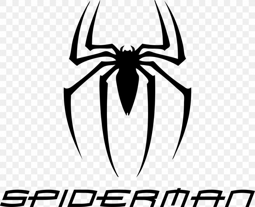 Spider-Man Logo Film, PNG, 2551x2071px, Spiderman, Amazing Spiderman, Area, Artwork, Black And White Download Free