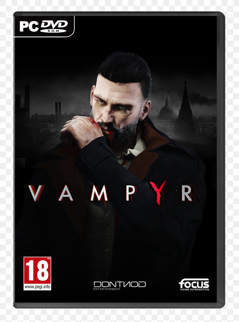 Vampyr Remember Me Life Is Strange Video Game PlayStation 4, PNG, 902x1216px, 2018, Vampyr, Action Roleplaying Game, Brand, Dontnod Entertainment Download Free
