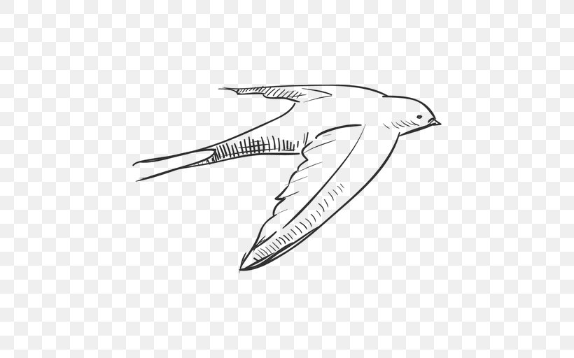 Bird Swallow Drawing, PNG, 512x512px, Bird, Artwork, Barn Swallow, Beak, Black And White Download Free