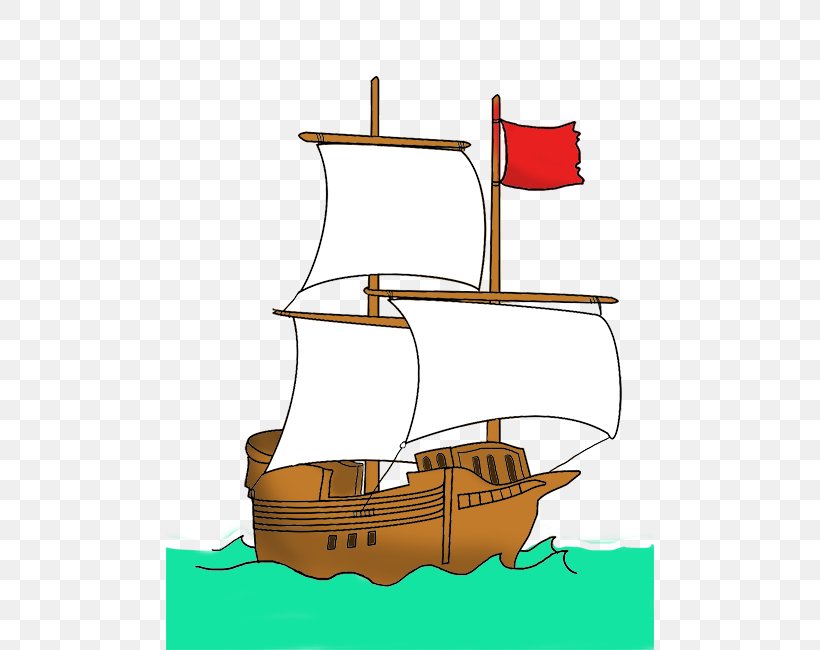 Caravel Red Flag Ship Clip Art, PNG, 488x650px, Caravel, Boat, Carrack, Dromon, Flag Download Free