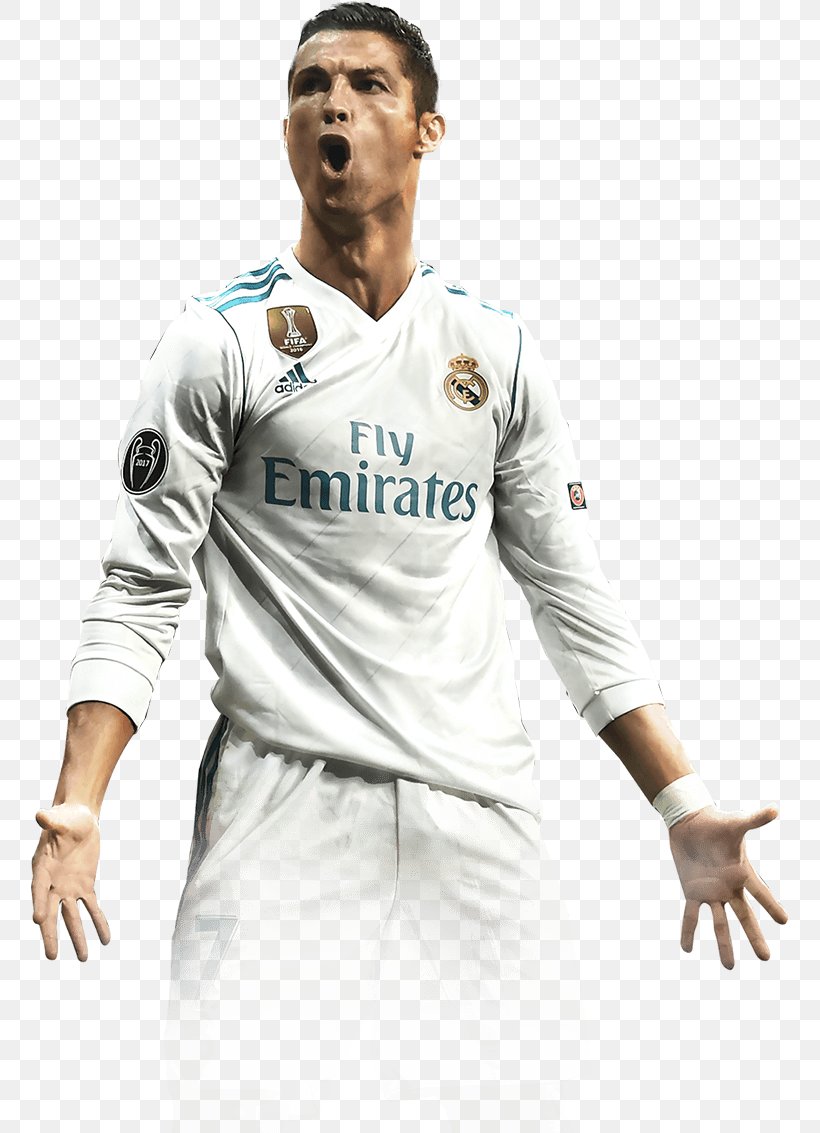 Cristiano Ronaldo Real Madrid C.F. FIFA 18 UEFA Champions League Paris Saint-Germain F.C., PNG, 757x1133px, Cristiano Ronaldo, Borussia Dortmund, Clothing, Fifa 18, Football Download Free