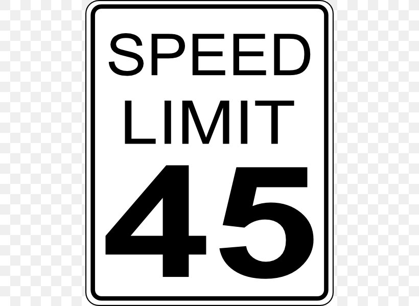 Speed Limit Traffic Sign Road Clip Art, PNG, 486x599px, Speed Limit, Area, Black, Black And White, Brand Download Free