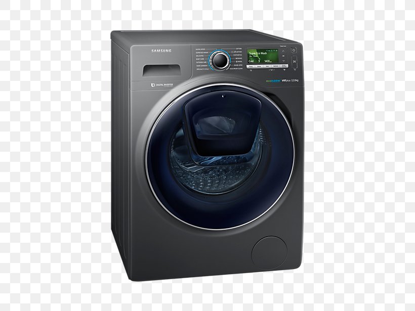 Washing Machines Clothes Dryer Samsung WW12K8412OX Laundry, PNG, 802x615px, Washing Machines, Clothes Dryer, Clothing, Hardware, Home Appliance Download Free