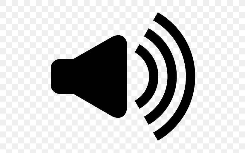 Loudspeaker Sound, PNG, 512x512px, Loudspeaker, Black, Black And White, Brand, Logo Download Free