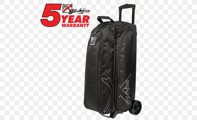 KR Strikeforce Cruiser Smooth Double Bowling Ball Roller Bag, PNG, 500x500px, Bowling, Backpack, Bag, Ball, Black Download Free