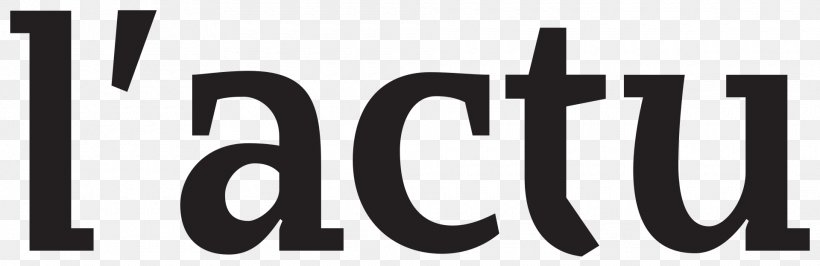 L'Actu Logo Newspaper Magazine, PNG, 1920x624px, Logo, Black And White, Brand, Magazine, Monochrome Download Free