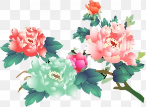 Peony - Xiaohan Happiness Solar Term Annoyance Floral Design PNG