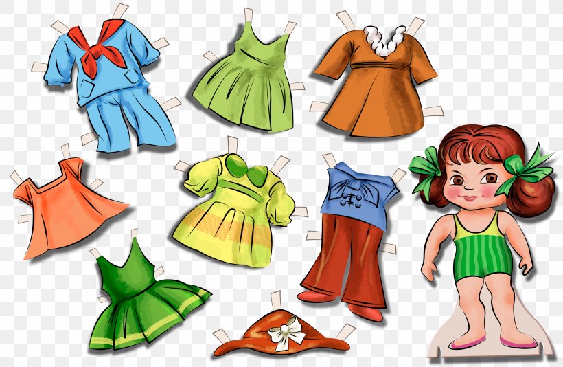 Paper Doll Clothing Toy Dressmaker, PNG, 3450x2250px, Watercolor, Cartoon, Flower, Frame, Heart Download Free