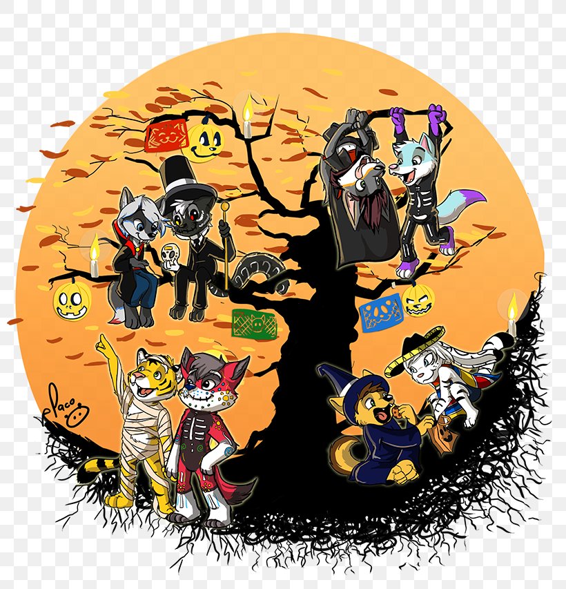 The Halloween Tree Fiction Illustration Cartoon, PNG, 800x853px, Halloween Tree, Art, Cartoon, Character, Fiction Download Free