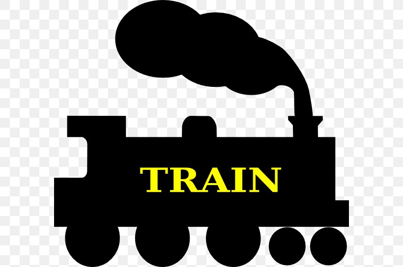 Train Silhouette Steam Locomotive Track Clip Art, PNG, 600x544px, Train, Area, Black, Black And White, Brand Download Free