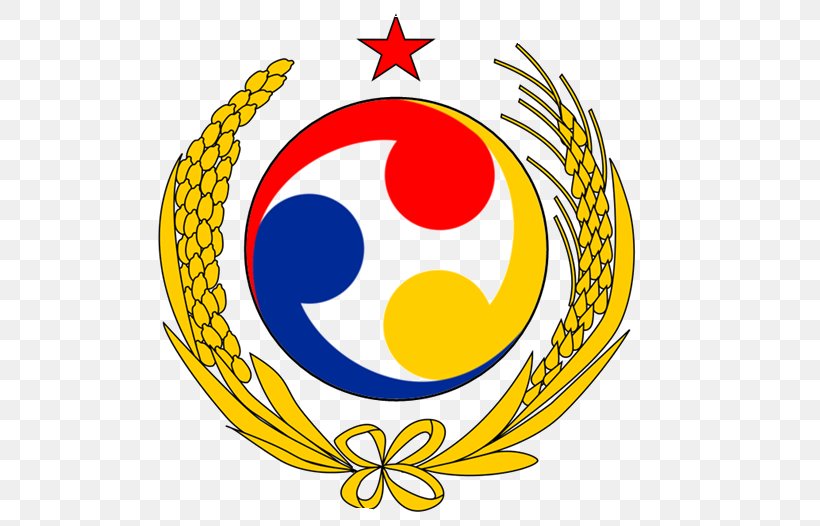 Emblem Of North Korea South Korea T-shirt Flag Of North Korea, PNG, 574x526px, North Korea, Ball, Clothing, Coat Of Arms, Emblem Download Free
