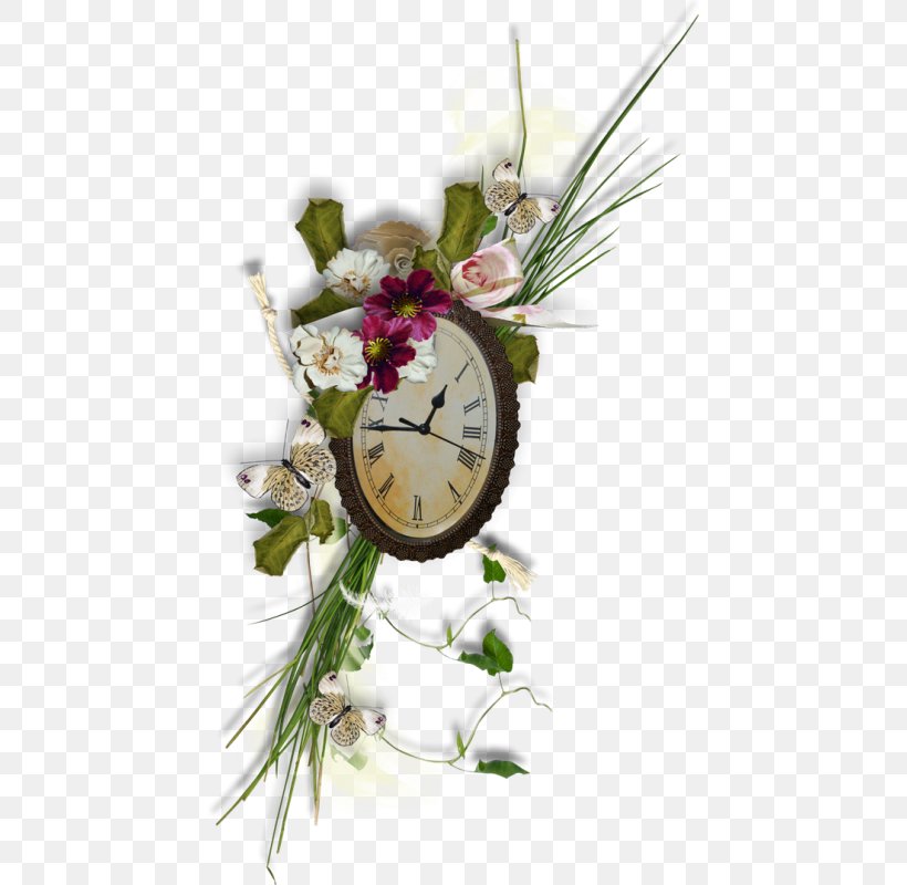 Floral Design Clock Clip Art, PNG, 446x800px, Floral Design, Clock, Cuckoo Clock, Cut Flowers, Flora Download Free