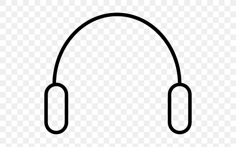 Headphones Headset Logo, PNG, 512x512px, Headphones, Area, Black And White, Headset, Logo Download Free