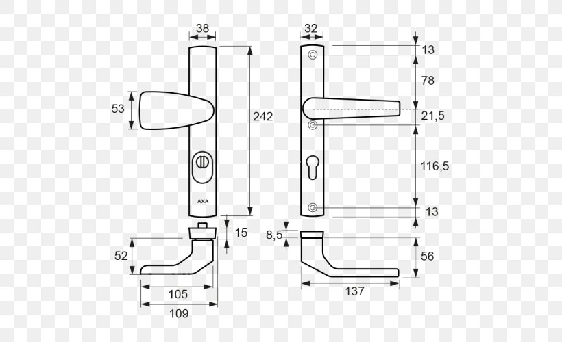 Schutzbeschlag Entry Doors Technical Drawing Stool, PNG, 500x500px, Schutzbeschlag, Area, Black And White, Computer Hardware, Diagram Download Free