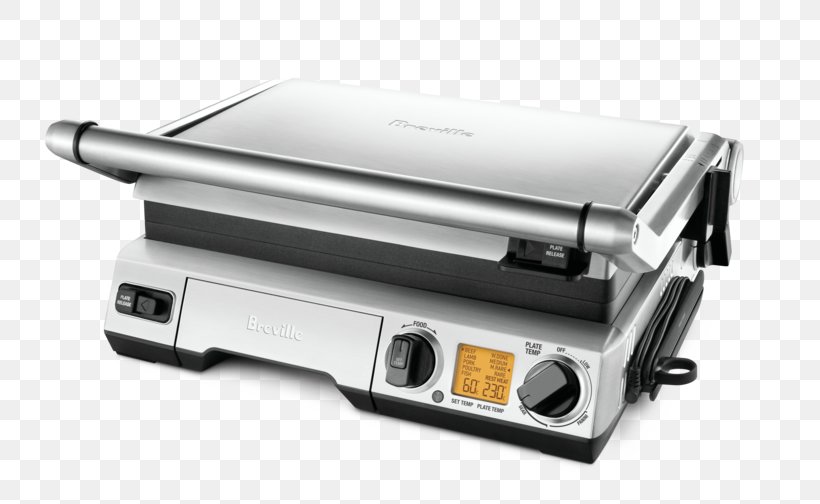 Barbecue Breville Bgr820xl Smart Grill Panini Breville The Smart Grill BGR820XL Pie Iron, PNG, 800x504px, Barbecue, Breville, Contact Grill, Griddle, Grilling Download Free