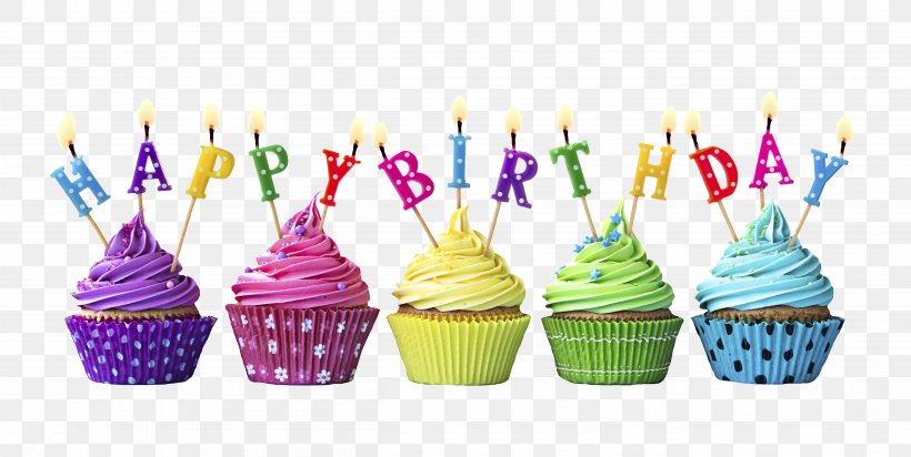 Birthday Cake Cupcake Party Happy Birthday To You, PNG, 4833x2432px, Birthday Cake, Baking Cup, Birthday, Buttercream, Cake Download Free