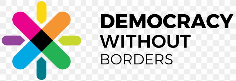 Democracy Without Borders Voting Politics, PNG, 2256x781px, Democracy, Area, Border, Brand, Hand Download Free