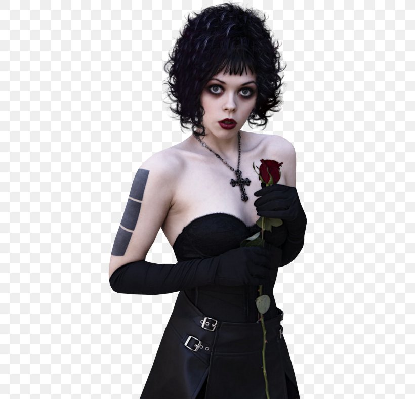 Goth Subculture Woman GIF Gothic Fashion, PNG, 394x789px, Goth Subculture, Black Hair, Costume, Fashion Model, Gothic Art Download Free