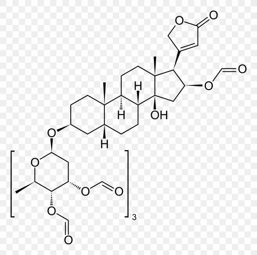 Ouabain Liquid Crystal Cholesteryl Benzoate Molecule Cholesterol, PNG, 860x855px, Ouabain, Area, Auto Part, Benzoic Acid, Black And White Download Free