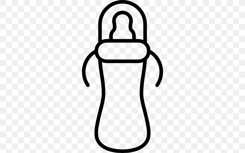 Baby Bottles Infant Pacifier Clip Art, PNG, 512x512px, Baby Bottles, Area, Black And White, Bottle, Childhood Download Free