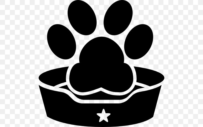 Dog Cat Pet, PNG, 512x512px, Dog, Animal, Bed, Black, Black And White Download Free
