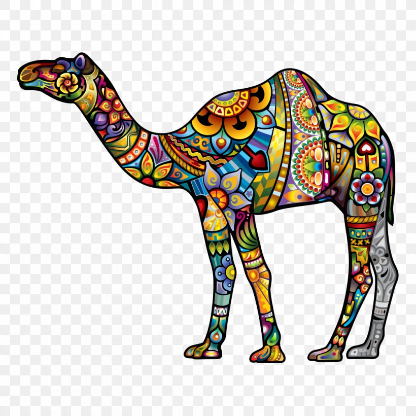 Dromedary Tattoo Illustration, PNG, 1000x1000px, Dromedary, Art, Bactrian Camel, Camel, Camel Like Mammal Download Free