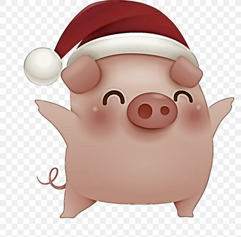 Merry Christmas Pig Cute Pig, PNG, 1100x1081px, Merry Christmas Pig, Animation, Cartoon, Cute Pig, Livestock Download Free