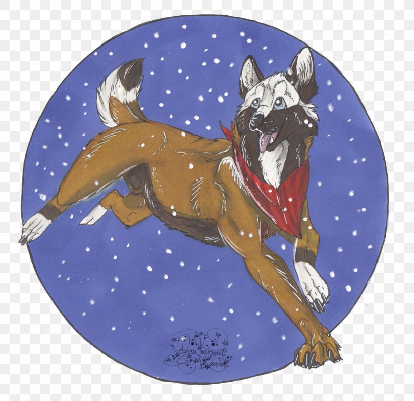 Dog Christmas Ornament Cartoon Character, PNG, 1280x1239px, Dog, Carnivoran, Cartoon, Character, Christmas Download Free