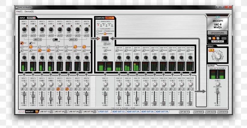 Microphone Zoom UAC-8 Sound Cards & Audio Adapters Audio Mixers, PNG, 2956x1544px, Microphone, Audio, Audio Converter, Audio Mixers, Electronic Device Download Free