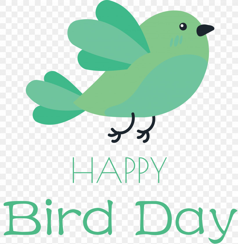 Bird Day Happy Bird Day International Bird Day, PNG, 2915x2999px, Bird Day, Beak, Birds, Cartoon, Green Download Free