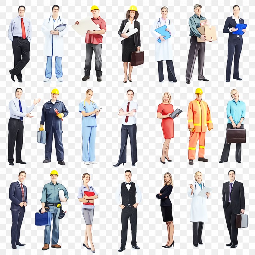 People Standing Uniform Formal Wear Style, PNG, 2000x2000px, Watercolor, Formal Wear, Paint, People, Standing Download Free