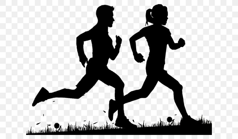 Sprint Running Silhouette Exercise Physical Fitness, PNG, 640x480px, 5k Run, Sprint, Aerobic Exercise, Black And White, Exercise Download Free