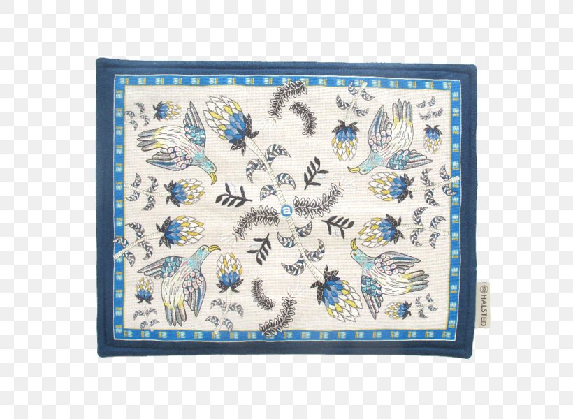Place Mats Tablecloth Linens Rectangle, PNG, 600x600px, Place Mats, Art, Blue, Ceramic, Ceramic Art Download Free