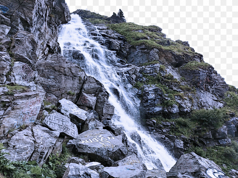 Waterfall, PNG, 1733x1300px, Natural Landscape, Hill Station, Mountain, Mountainous Landforms, Nature Download Free
