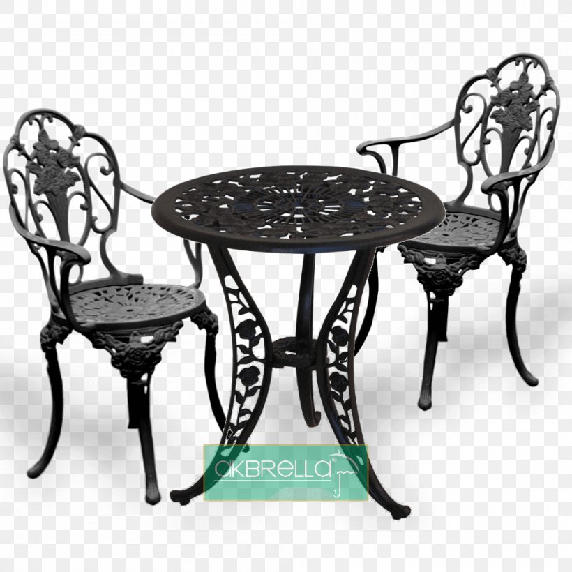 Table Chair Cast Iron Aluminium, PNG, 1000x1000px, Table, Aluminium, Black And White, Cast Iron, Chair Download Free