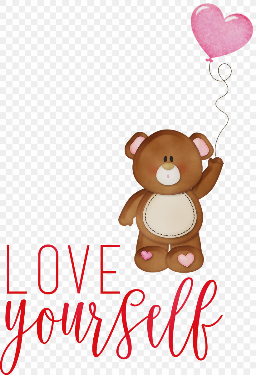 Teddy Bear, PNG, 2047x3000px, Love Yourself, Cartoon, Heart, Love, Love Letter Download Free