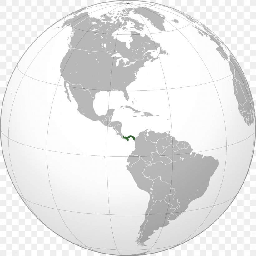 Central America United States South America Caribbean Orthographic Projection, PNG, 1920x1920px, Central America, Americas, Black And White, Caribbean, Caribbean Sea Download Free