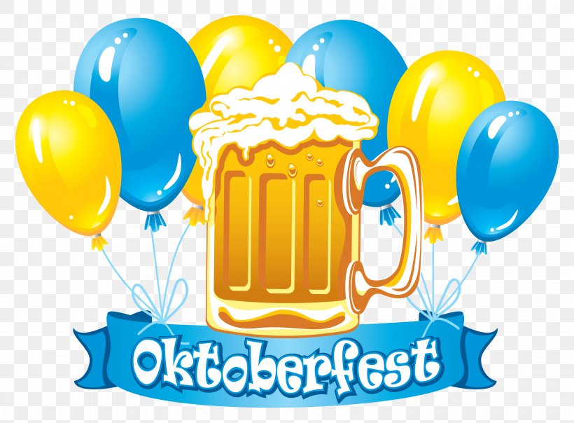 Oktoberfest Celebrations Beer Clip Art, PNG, 6380x4700px, Oktoberfest, Balloon, Beer, Beer Glasses, Beer Stein Download Free