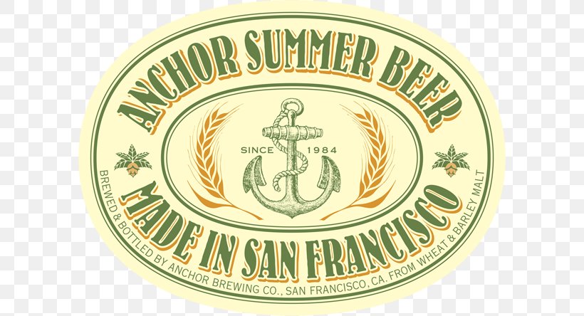 Steam Beer Anchor Brewing Company India Pale Ale Brewery, PNG, 600x444px, Beer, Alcohol By Volume, Alcoholic Drink, Anchor Brewing Company, Badge Download Free