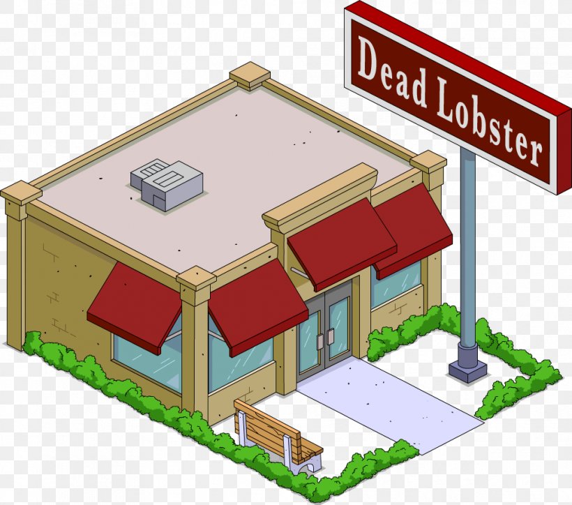 The Simpsons: Tapped Out Gary Chalmers Death Springfield Restaurant, PNG, 1008x891px, 22 For 30, Simpsons Tapped Out, Building, Crab Meat, Death Download Free