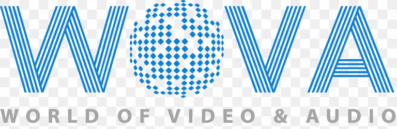 WOVA World Of Video And Audio Logo Service Graphic Design, PNG, 2633x857px, Logo, Area, Blue, Brand, Company Download Free