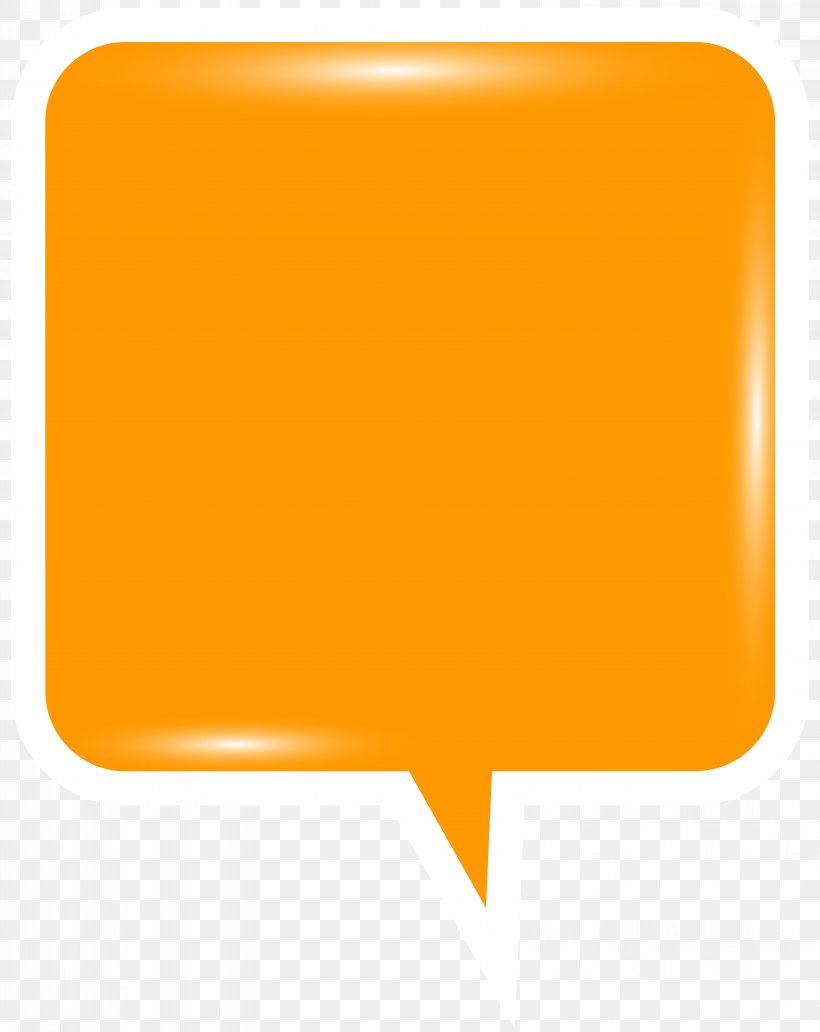 Orange Speech Clip Art, PNG, 6352x8000px, Yellow, Orange, Product Design, Rectangle, Square Inc Download Free