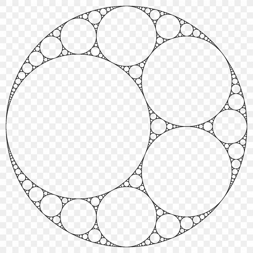 Apollonian Gasket Descartes' Theorem Mathematics Circle Geometry, PNG, 2000x2000px, Apollonian Gasket, Apollonian Circles, Apollonius Of Perga, Area, Auto Part Download Free