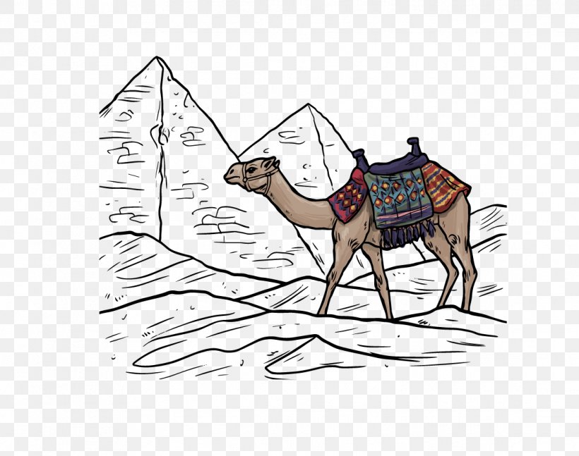 Camel Desert Euclidean Vector, PNG, 1137x898px, Camel, Area, Art, Camel Like Mammal, Deer Download Free