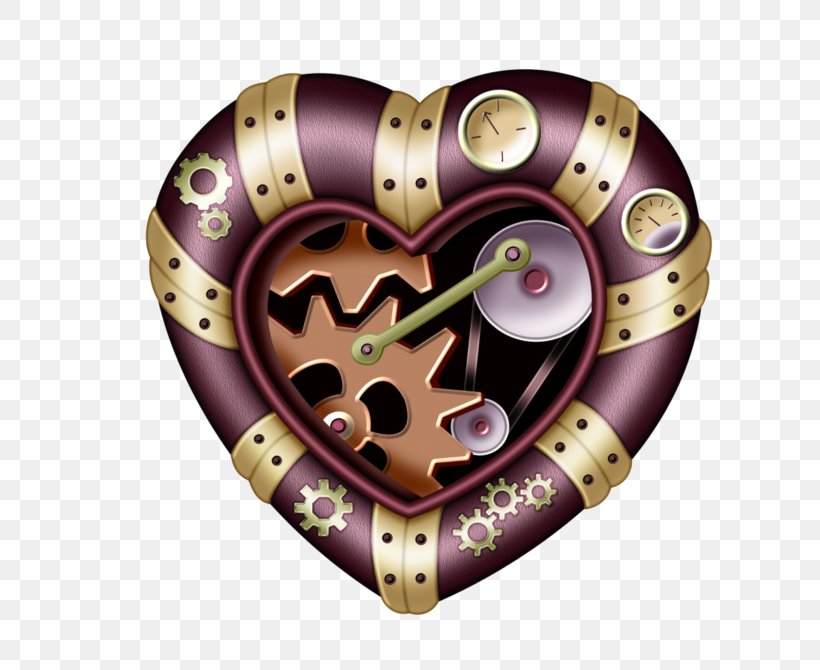 Steampunk Gear Clip Art, PNG, 699x670px, Steampunk, Gear, Heart, Purple, Royaltyfree Download Free