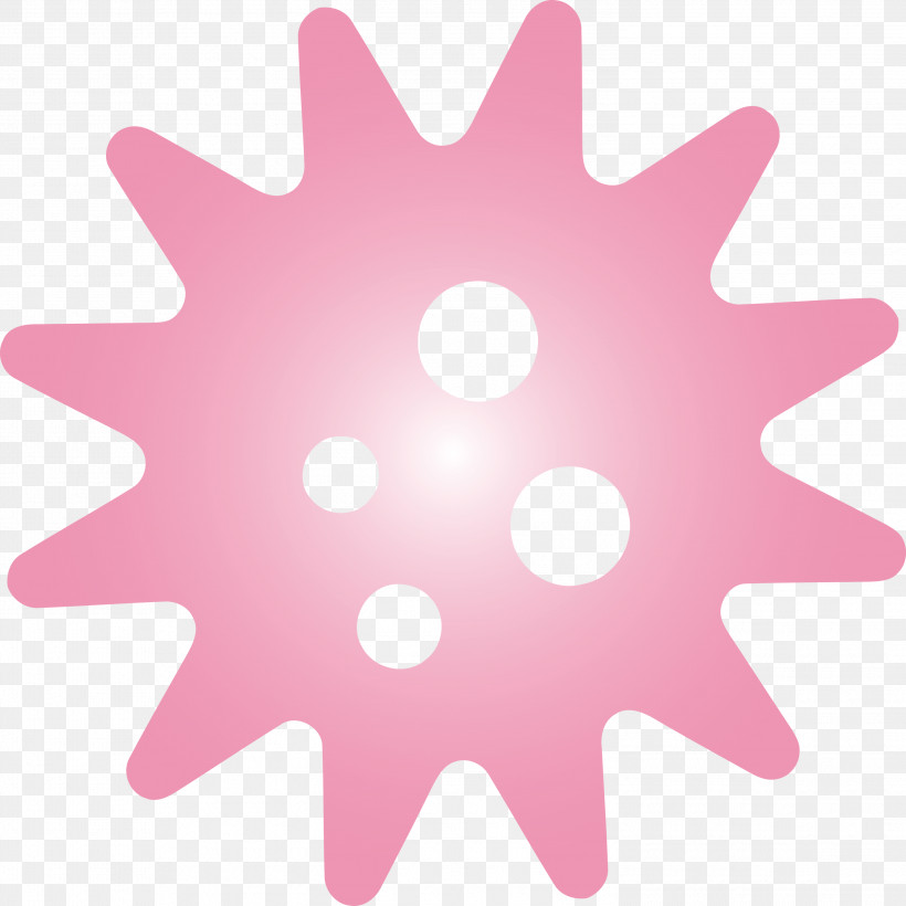 Virus Coronavirus Corona, PNG, 2999x3000px, Virus, Corona, Coronavirus, Magenta, Pink Download Free